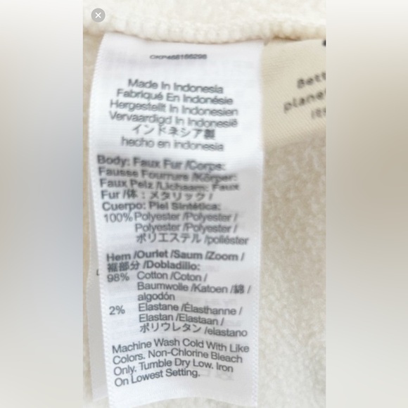 Madewell Sherpa Zip-Front Drawstring Hoodie Sweatshirt Size Large new with tags - Picture 10 of 11